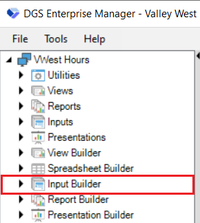Input Builder