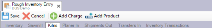 Kiln Tab select
