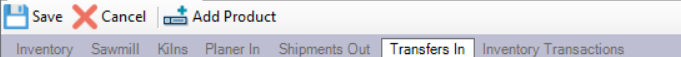 Transfers In Tab Select
